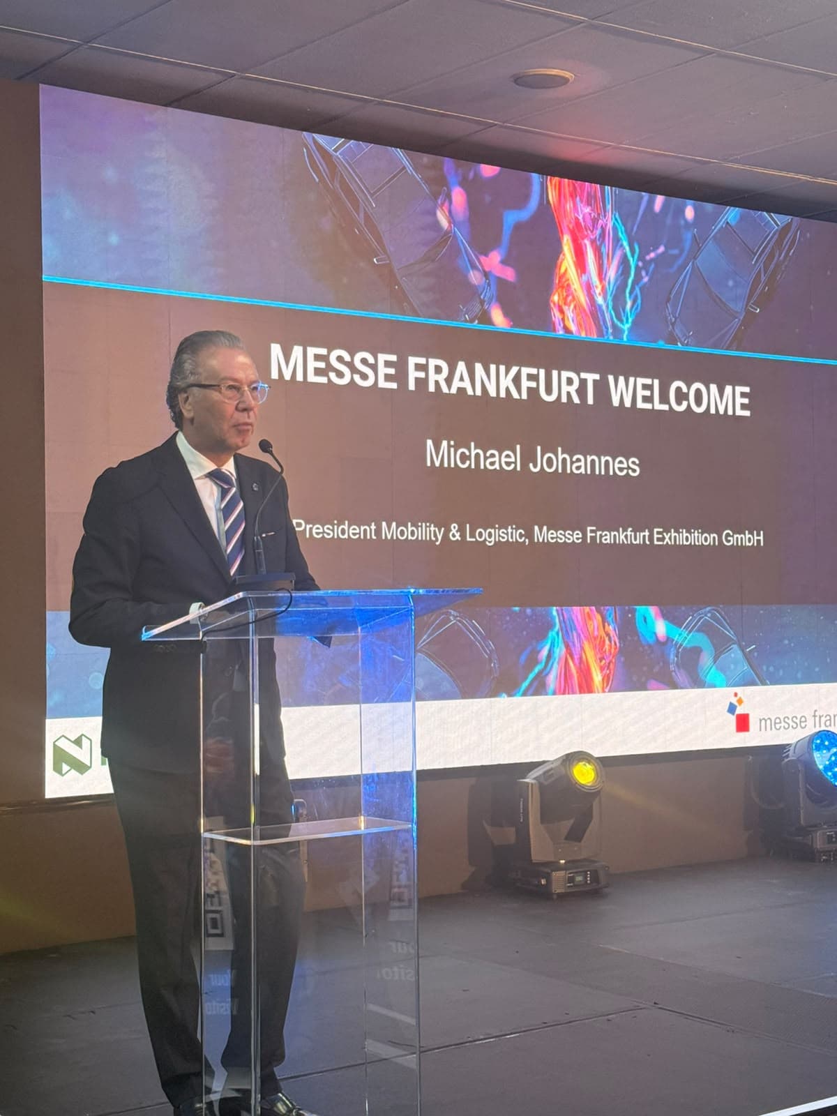 Michael Johannes, Vice President: Mobility and Logistics at Messe Frankfurt Exhibition GmbH