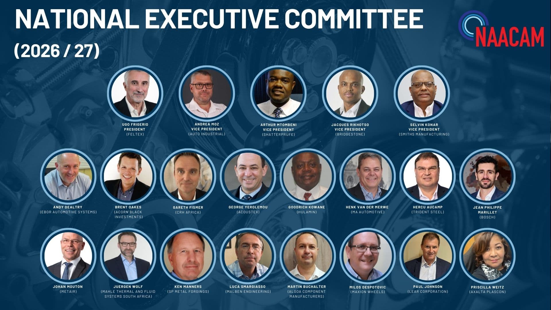 NAACAM Announces Newly Elected Leadership Following 2025 AGM