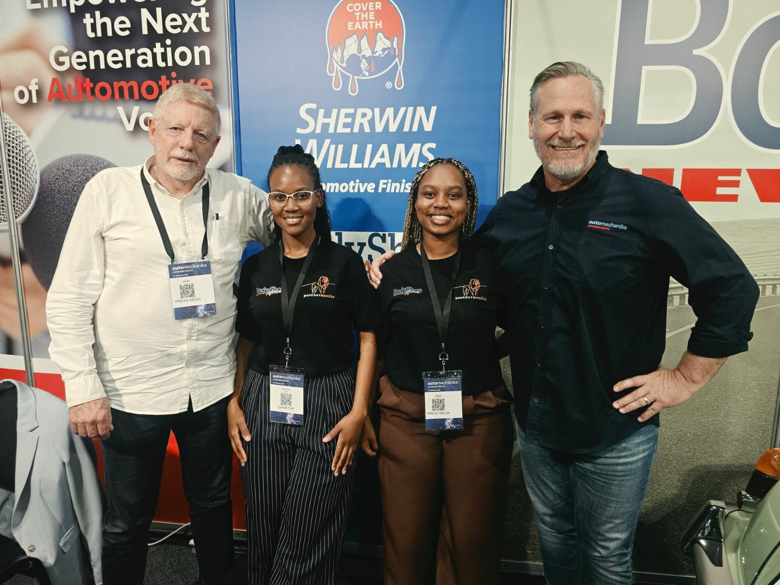 Sherwin-Williams and UJ students at Automechanika Johannesburg
