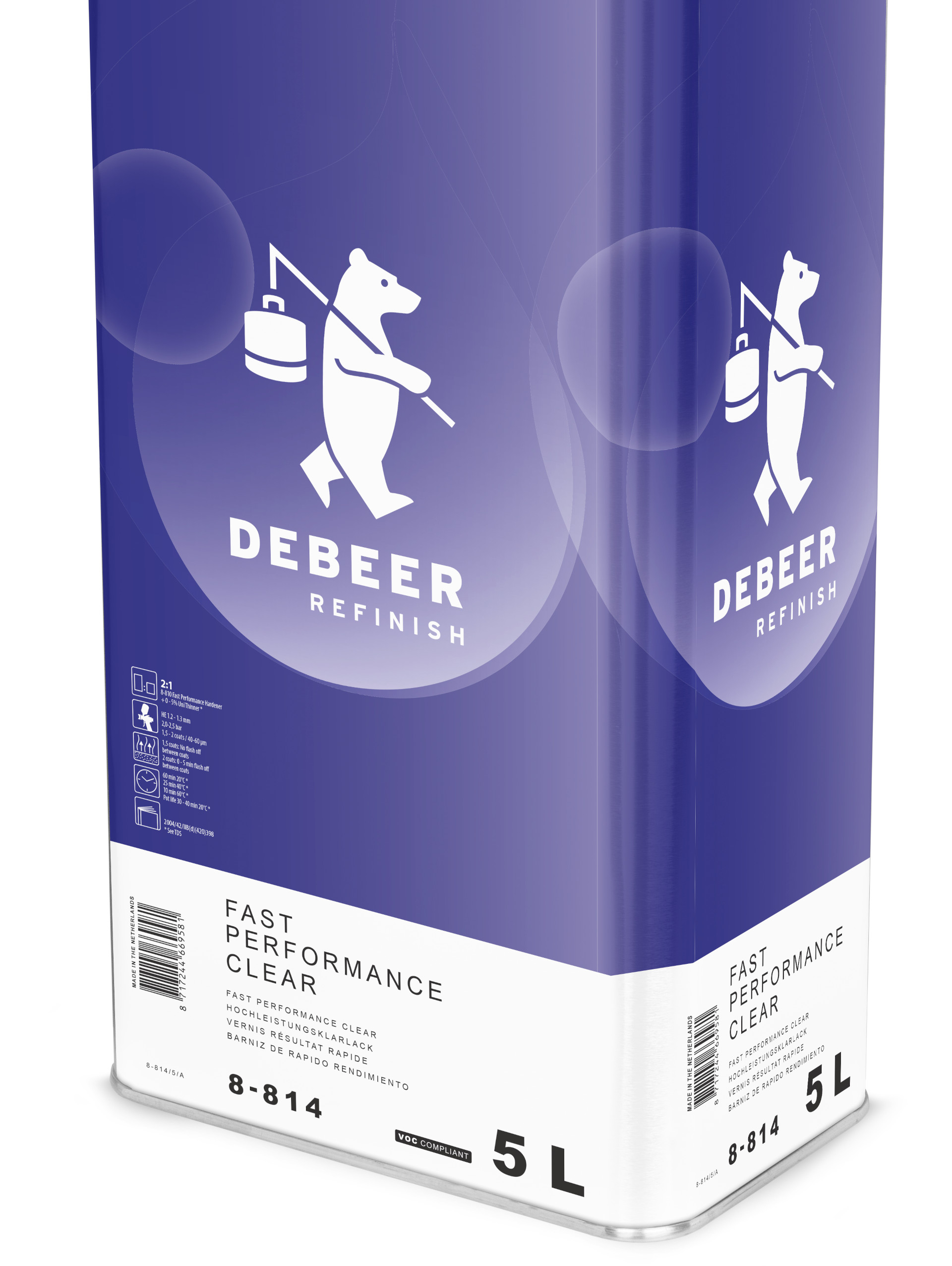 (NEW) DeBeer 8-814 Fast Performance Clear